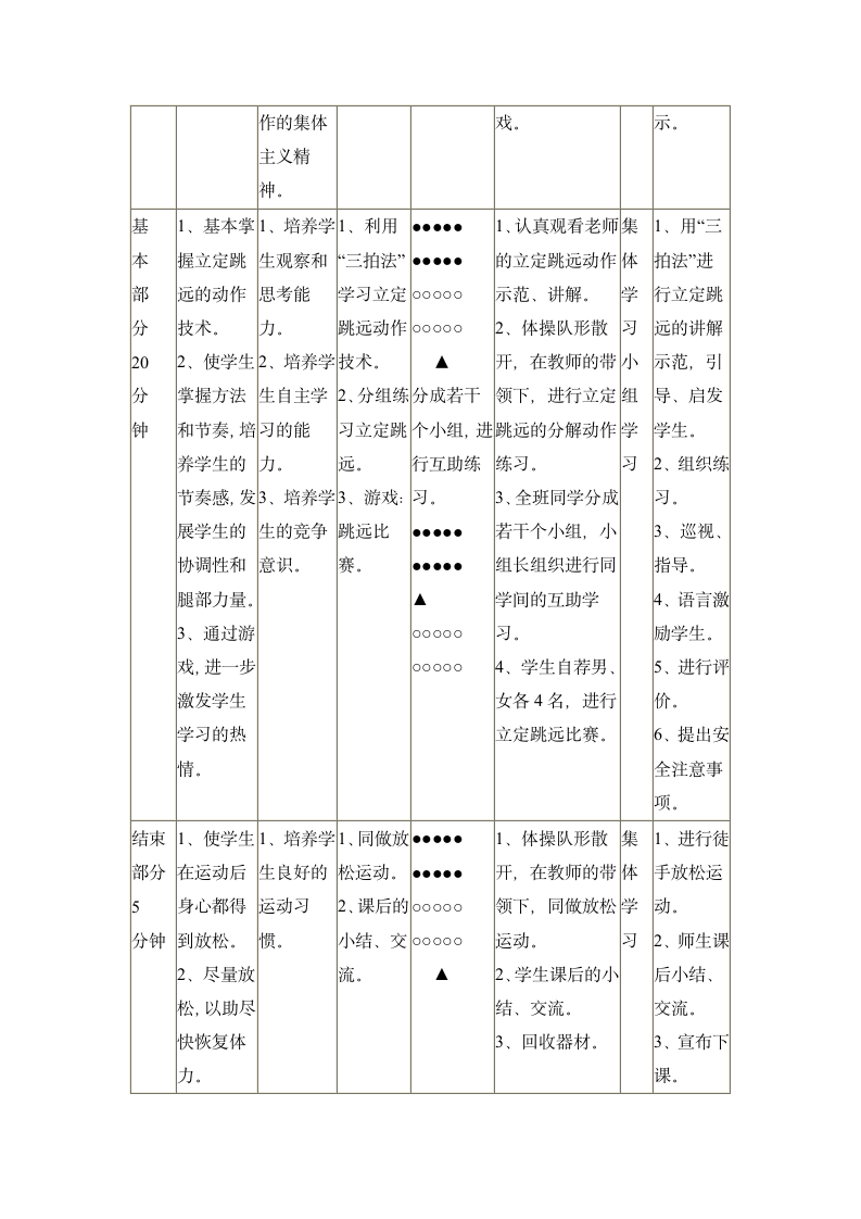 四年级上体育   立定跳远  教案  全国通用.doc第2页