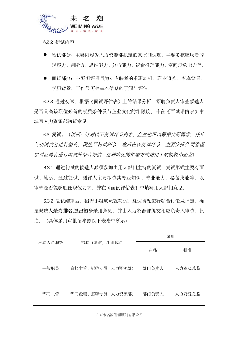 员工招聘管理制度范本.doc第5页