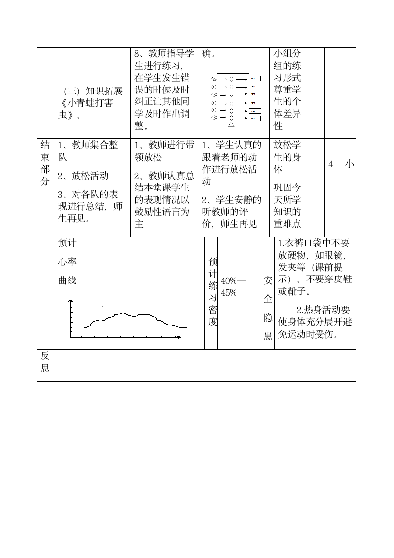 体育与健康人教1～2年级全一册小青蛙打害虫教案.doc第3页