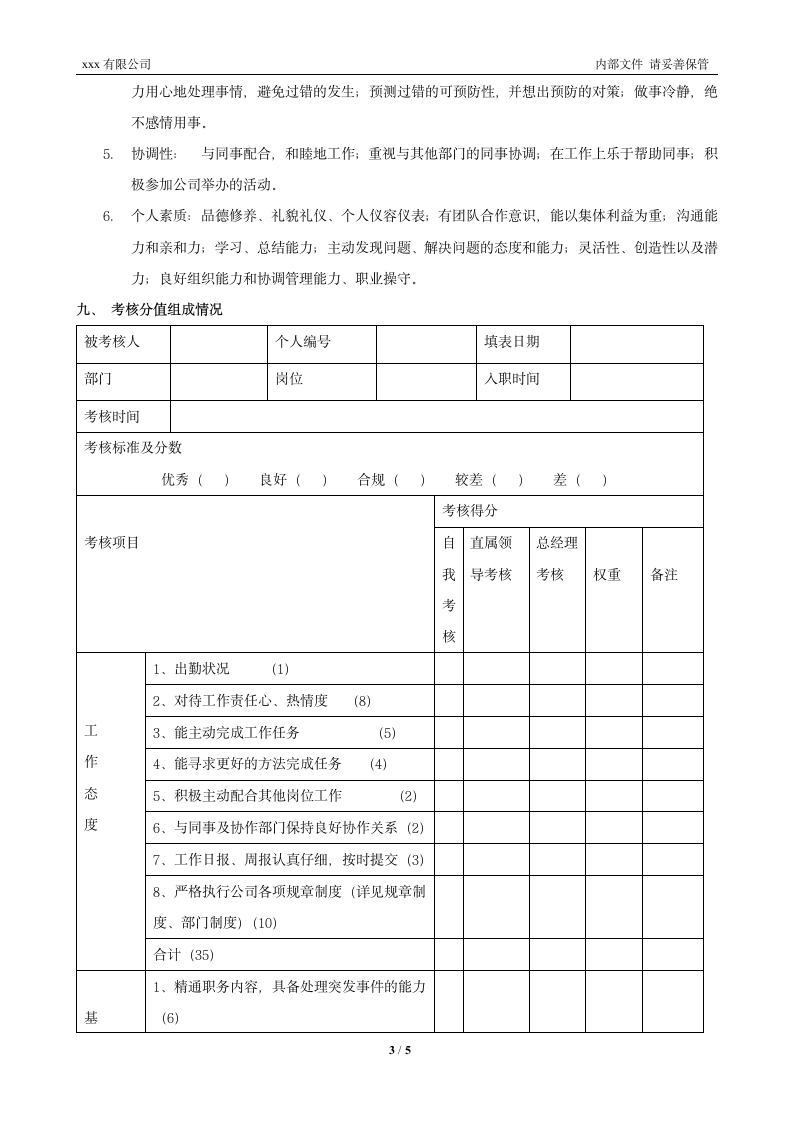 行政部绩效考核管理制度.wps第3页