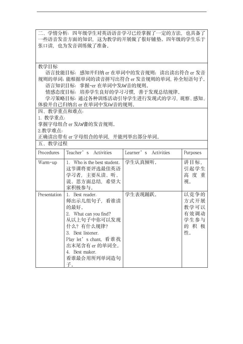 小学英语人教版四年级下册《Unit 1 My schoo Part A》教材教案.docx第4页