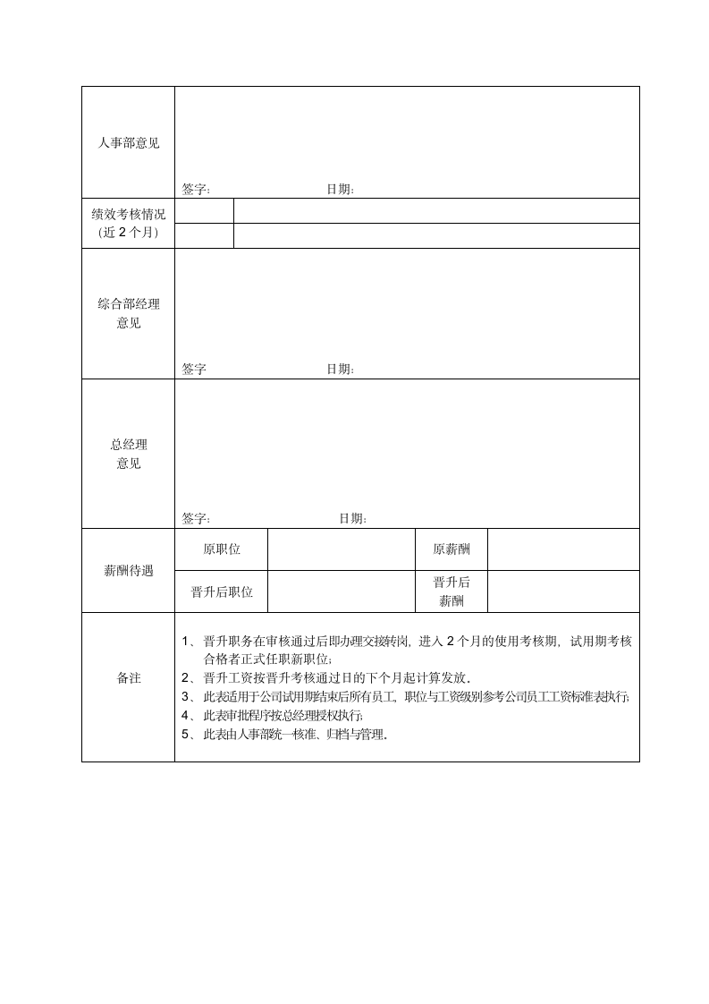 员工晋升申请表.docx第2页