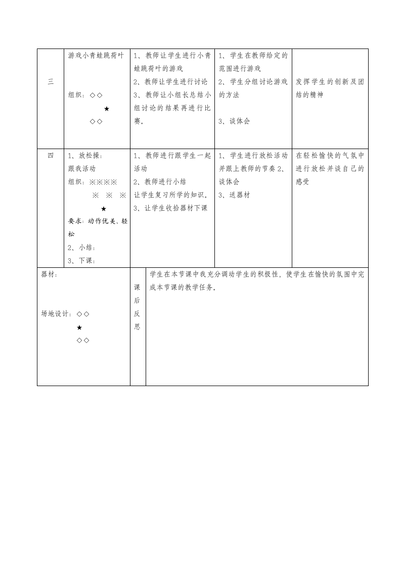 一年级下册体育与健康课第3周3课时1、队列队形    2、模仿操3、各种姿势起动的自然跑教案.doc第2页