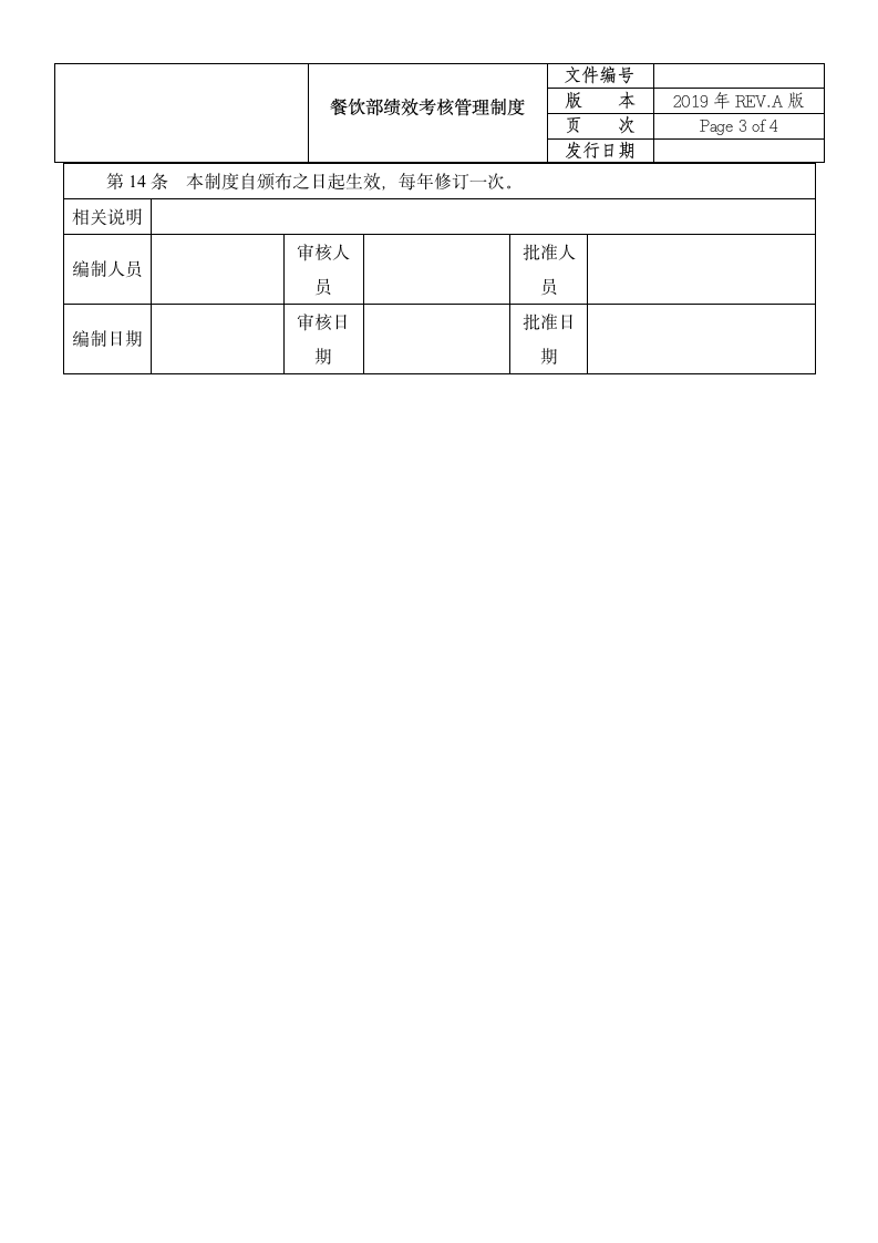 餐饮部绩效考核管理制度.doc第4页