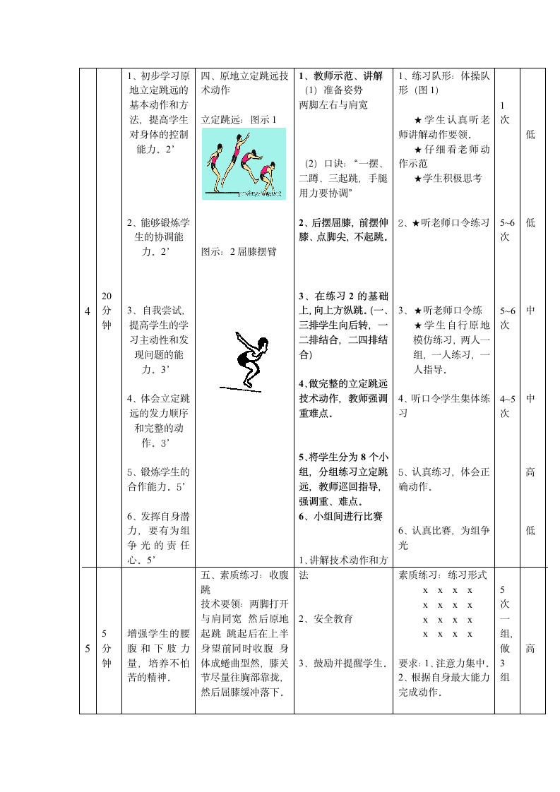 四年级体育教案-立定跳远通用版.doc第7页