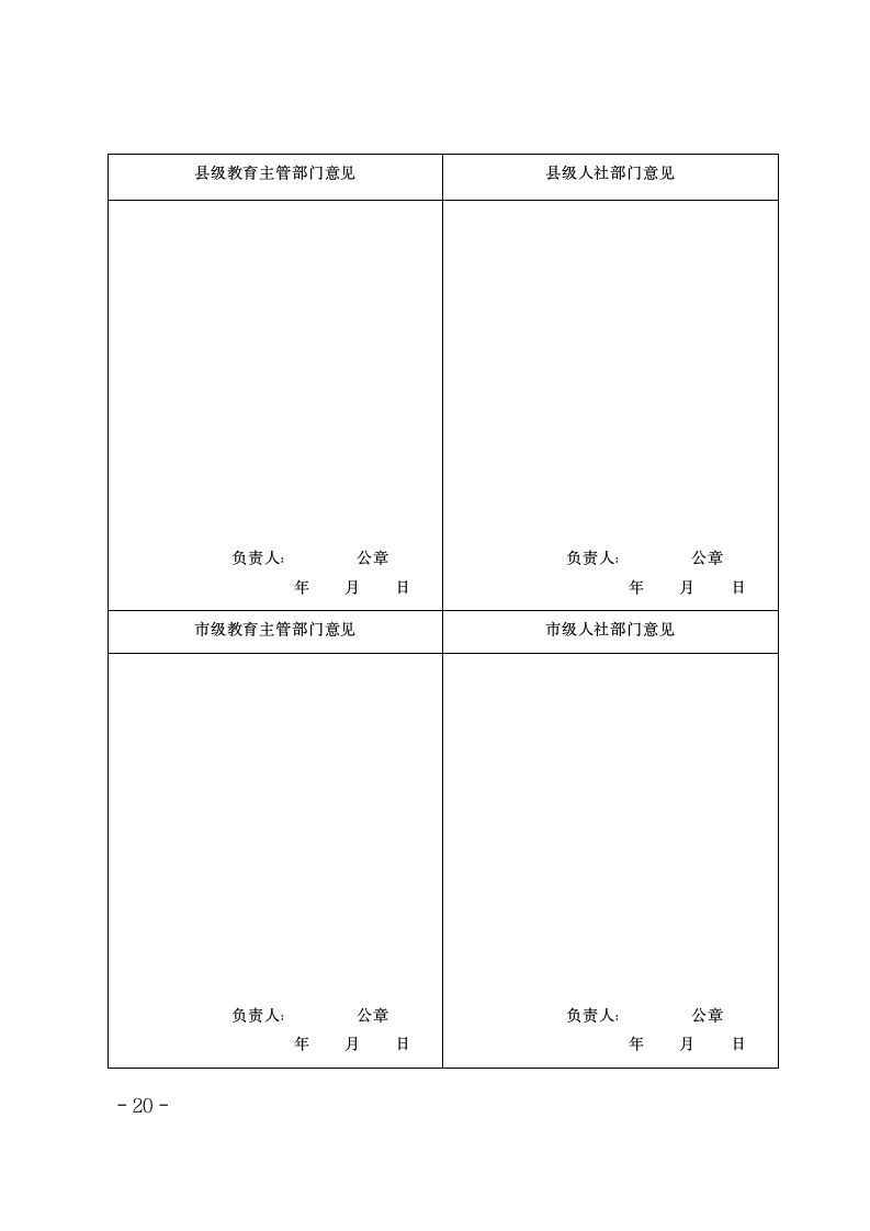 亳州市中小学幼儿园教师职务任职资格评审表第10页