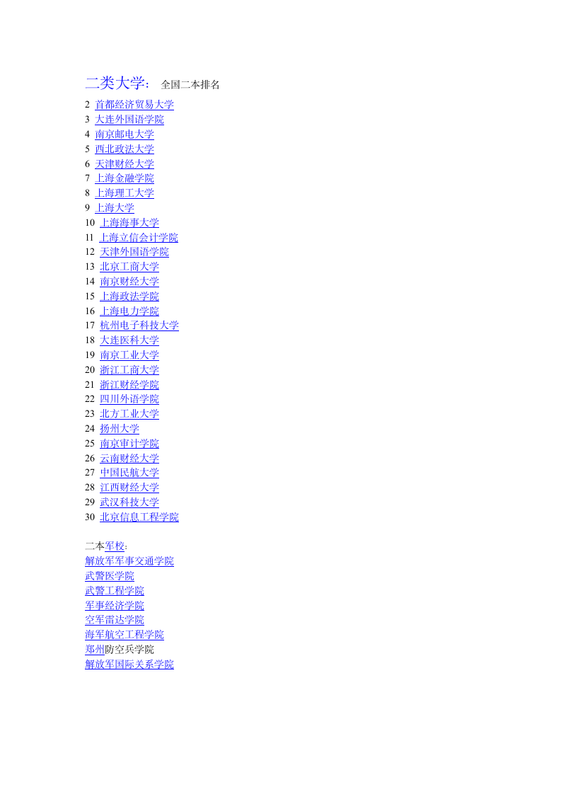 全国一本二本三本大学分数线第3页