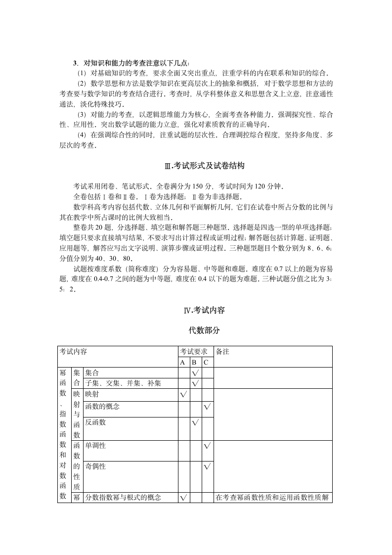 普通高等学校招生全国统一考试第2页