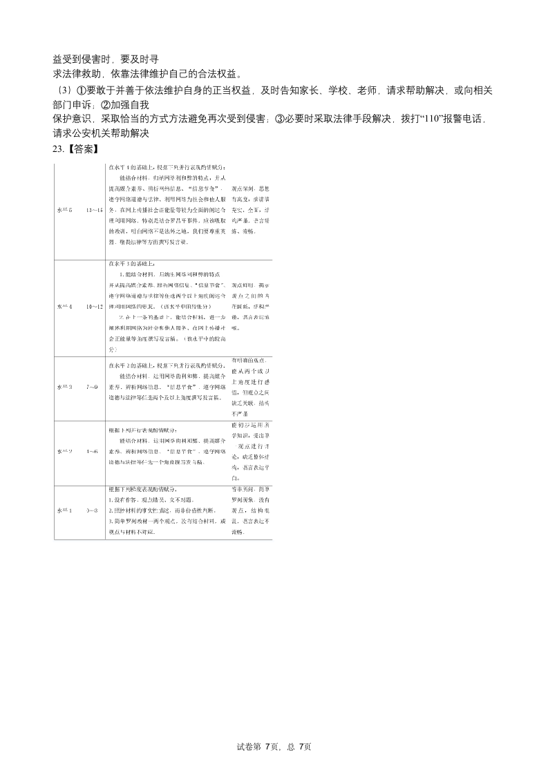 广东省广州市2020-2021学年八年级上学期期中考试道德与法治试卷（word版，含答案）.doc第7页