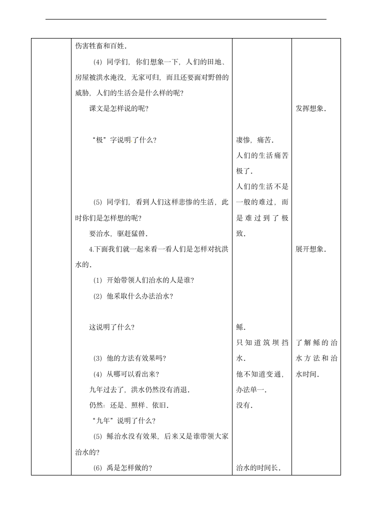 二年级上册语文教案-15 大禹治水.doc第4页