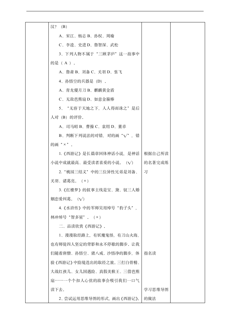 小学语文人教部编版五年级下册《第二单元快乐读书吧第一课时》教材教案.docx第4页