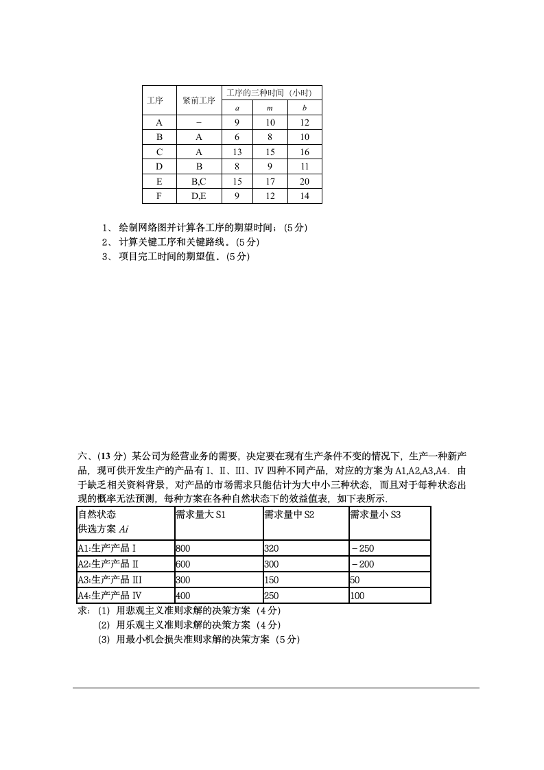 华东交大 运筹学综合复习题3第4页