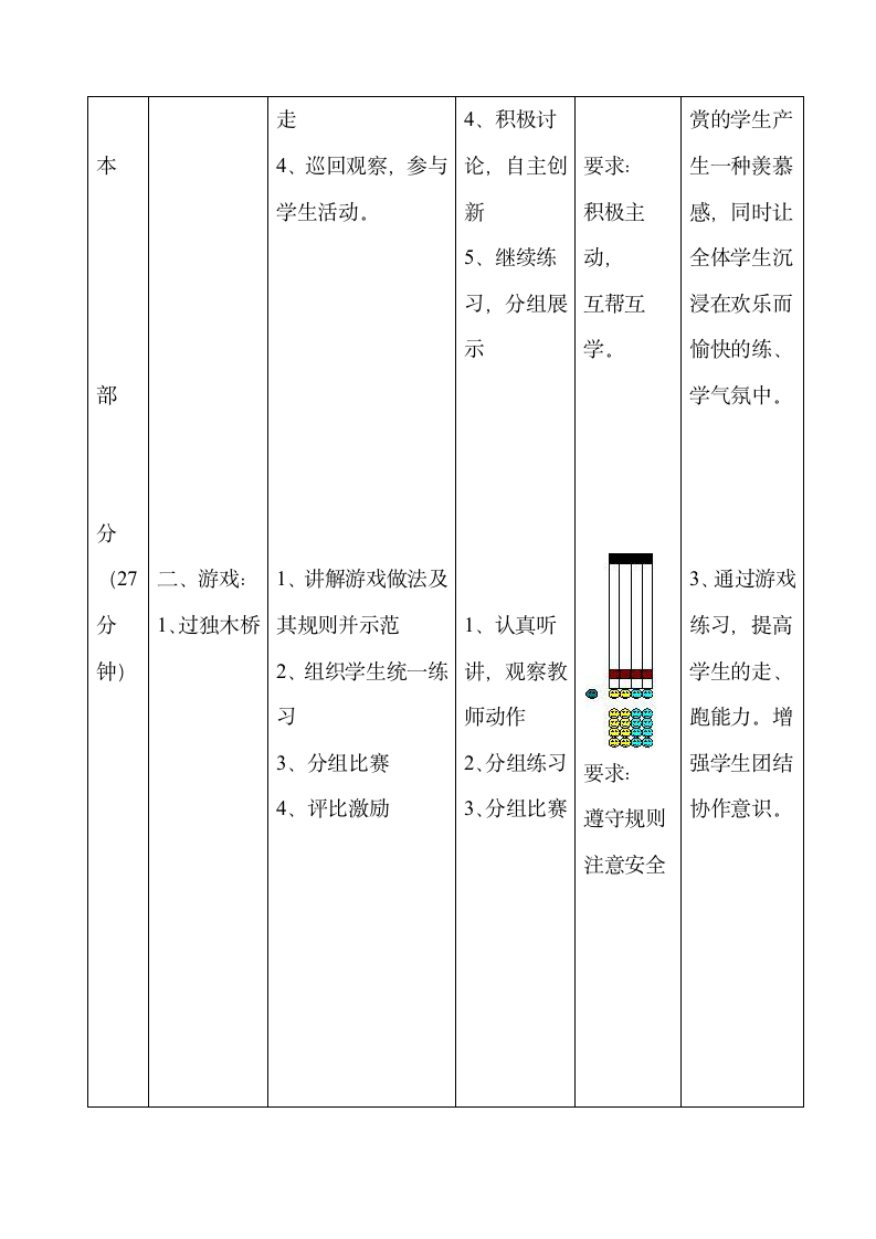 通用版一年级体育 模仿走与游戏 教案.doc第3页