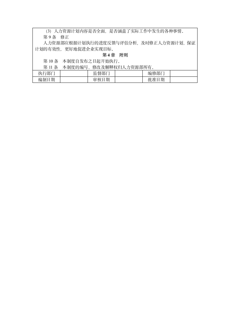 人力资源计划管理制度.doc第2页