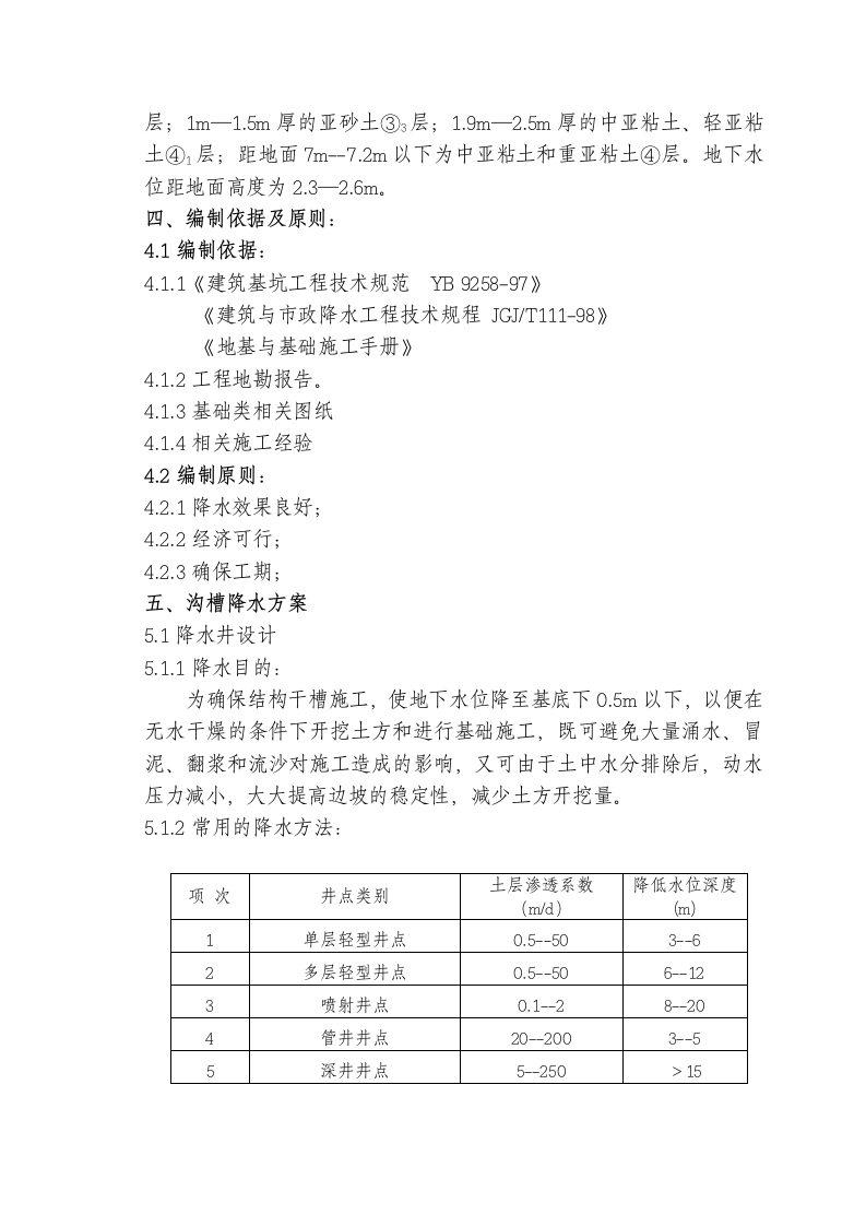 排降水施工方案范本.doc第4页