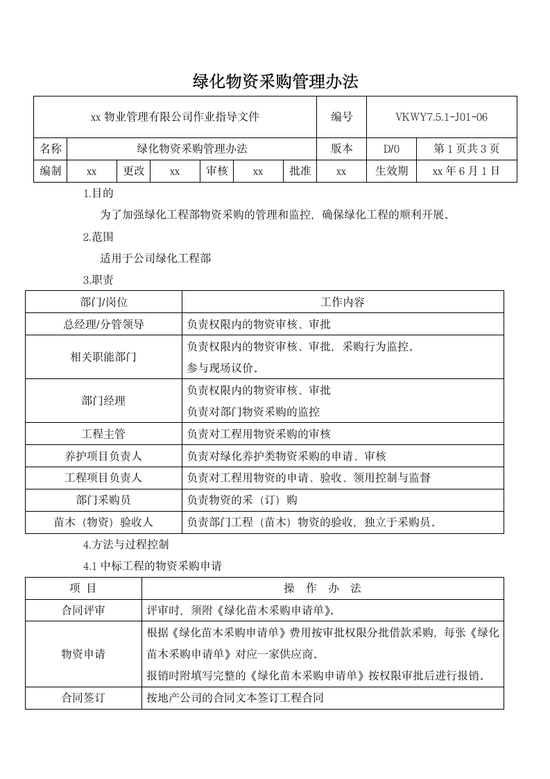 绿化物资采购管理办法.docx第1页