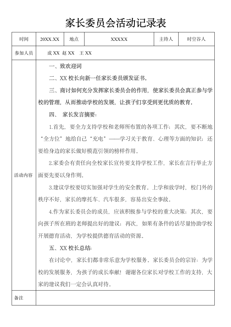 家长委员会活动记录表.docx第1页