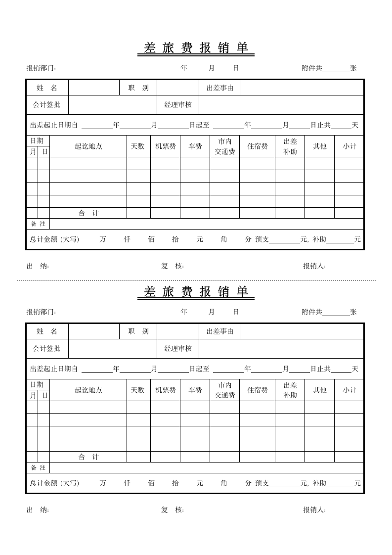 差旅费报销单.docx第1页