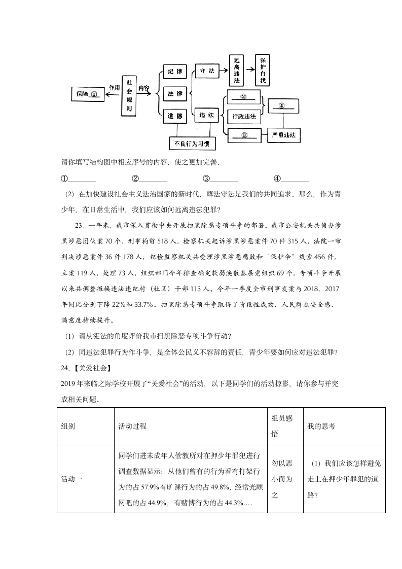 第二单元 遵守社会规则 测试卷（含答案）.doc第5页