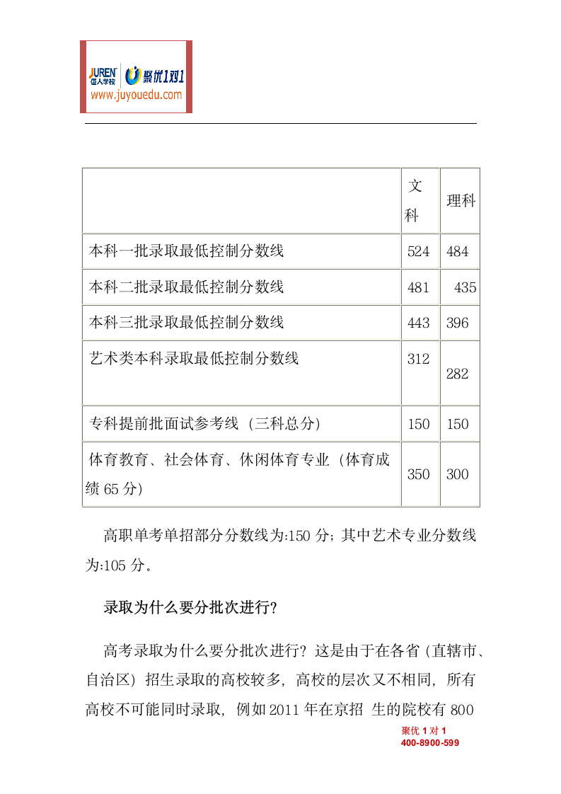 高考录取时各批次线是怎么划定的第2页