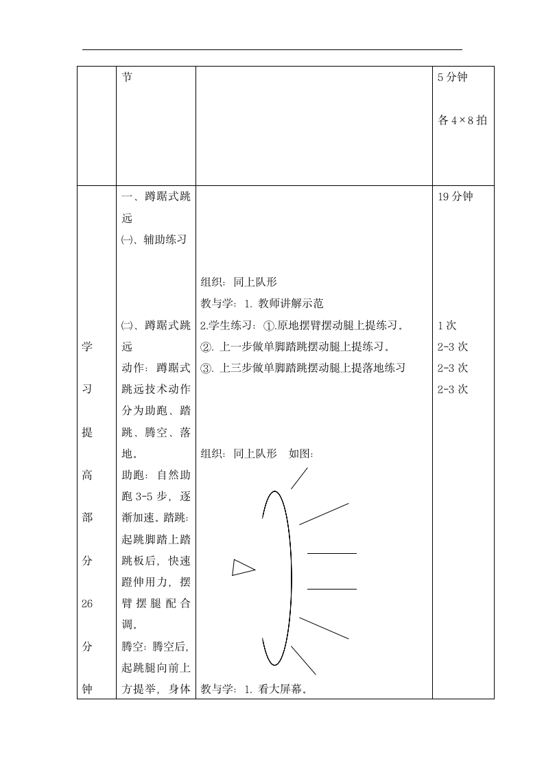 五年级体育蹲踞式跳远 教案  全国通用.doc第2页