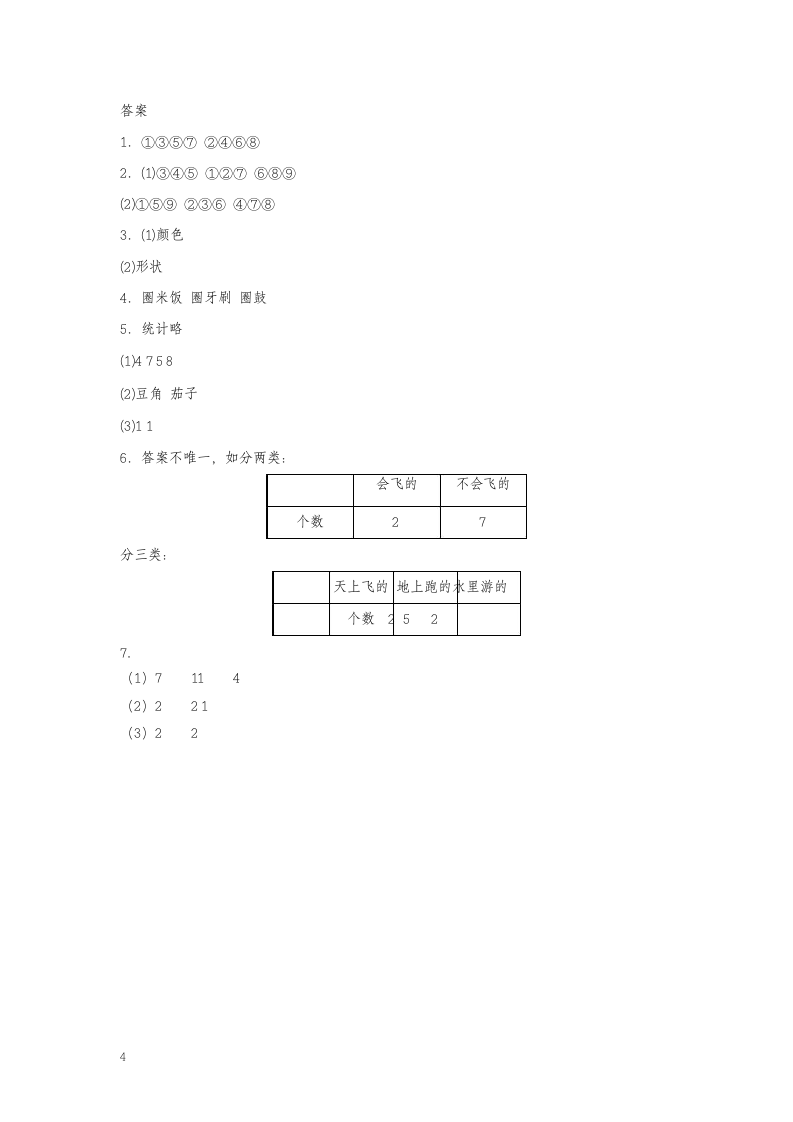 一年级下册数学同步练习分类整理.docx第4页