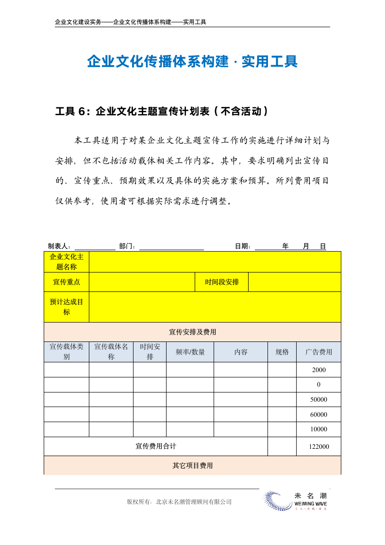 企业文化主题宣传计划表（不含活动）.doc第2页