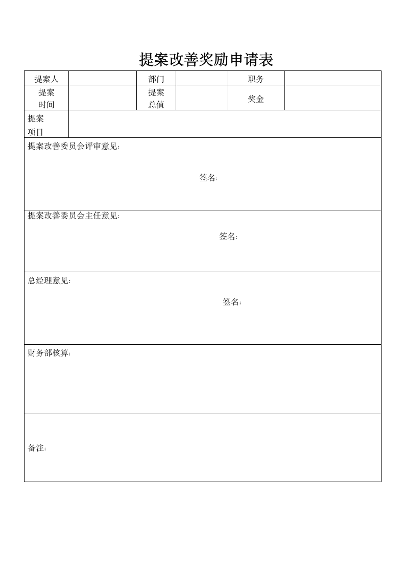 提案改善奖励申请表.docx第1页