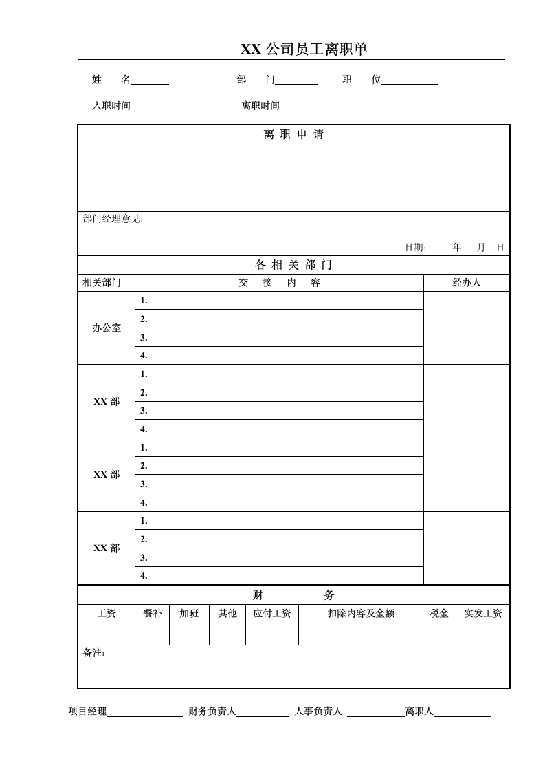 员工离职通知单.doc第1页