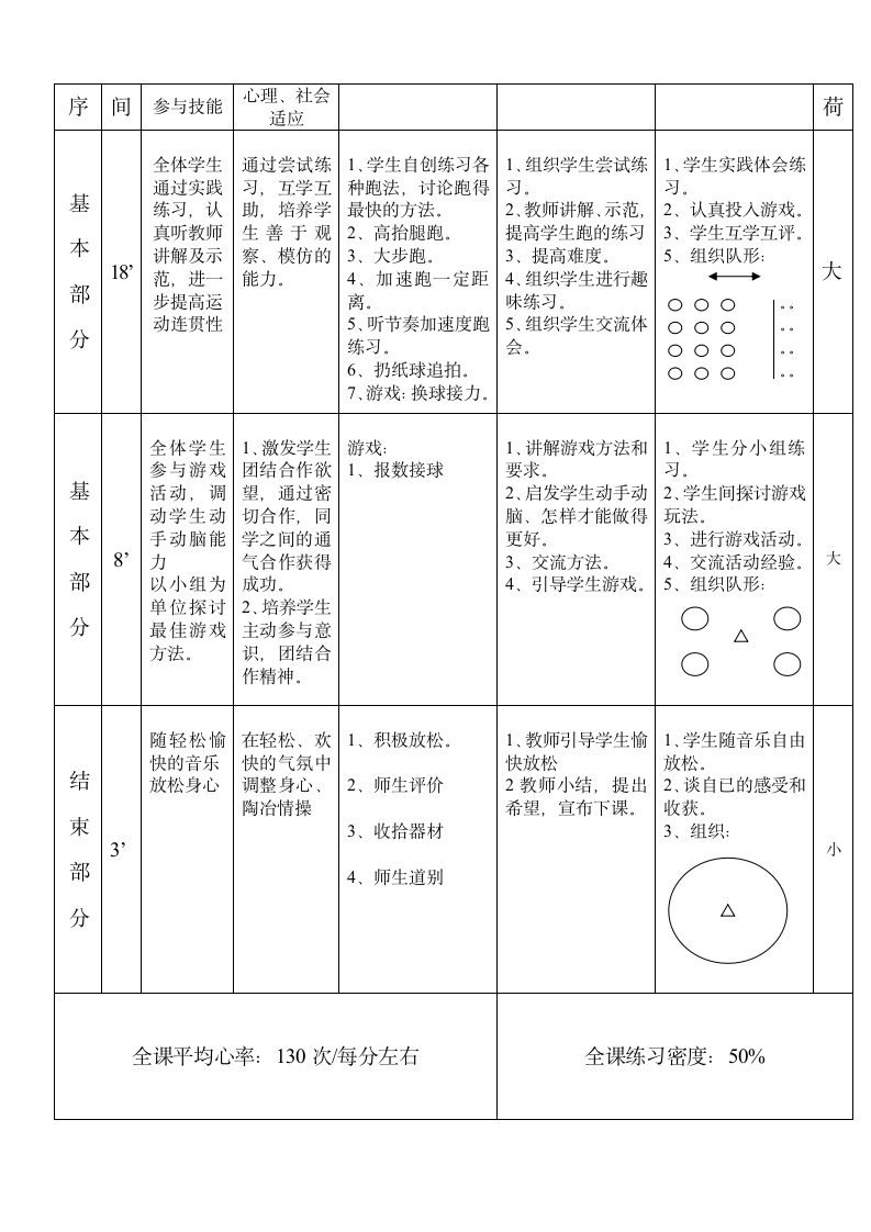 通用版四年级体育 快乐的运动 教案.doc第4页