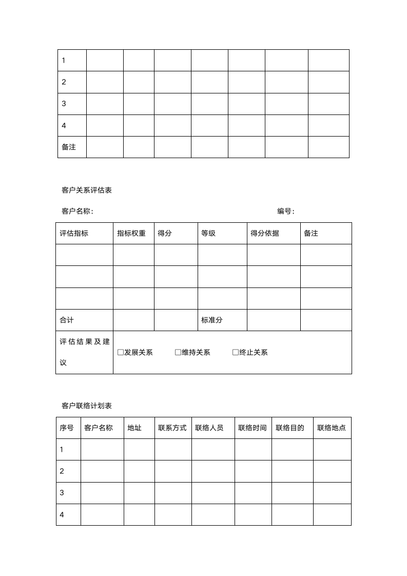 客户关系管理(表格和流程)-详细版.doc第8页