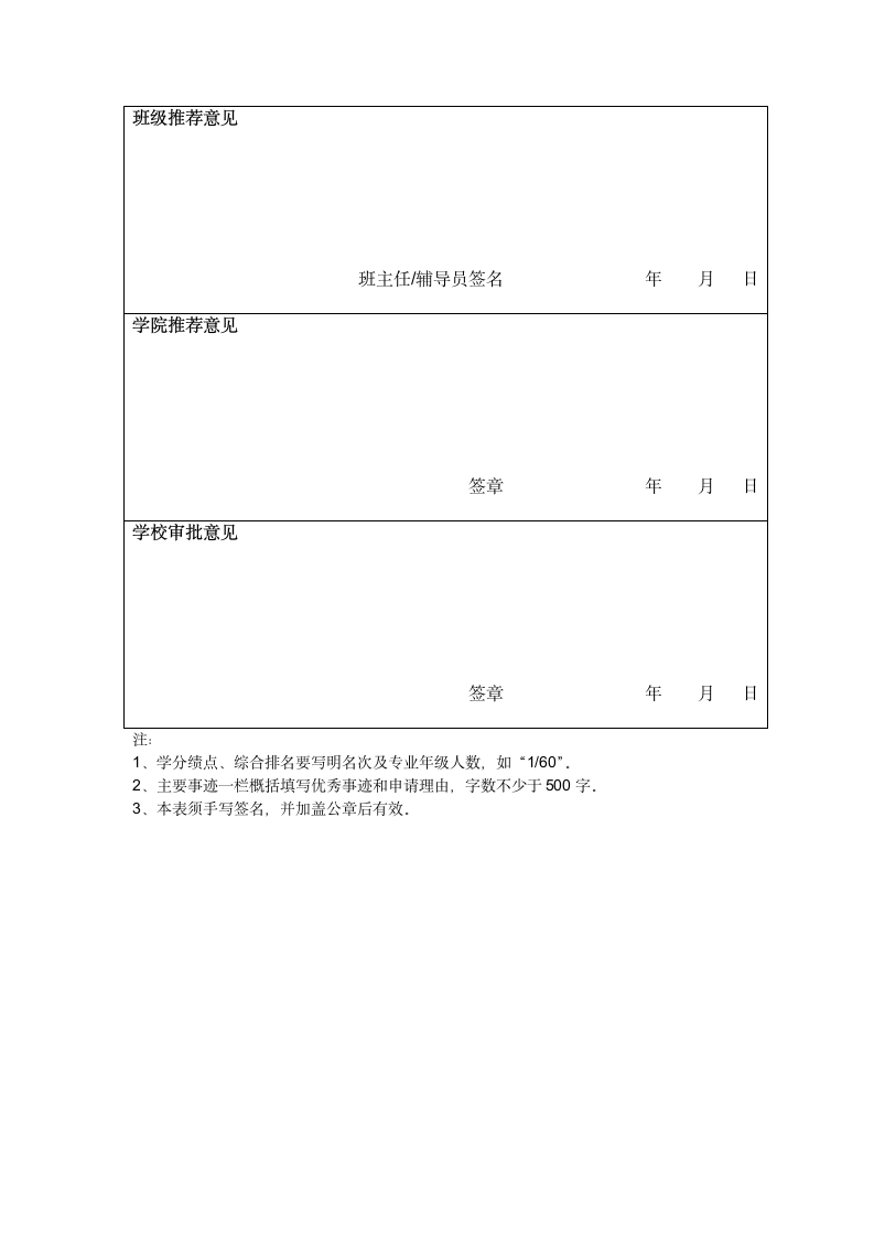 优秀学生干部登记表.docx第2页