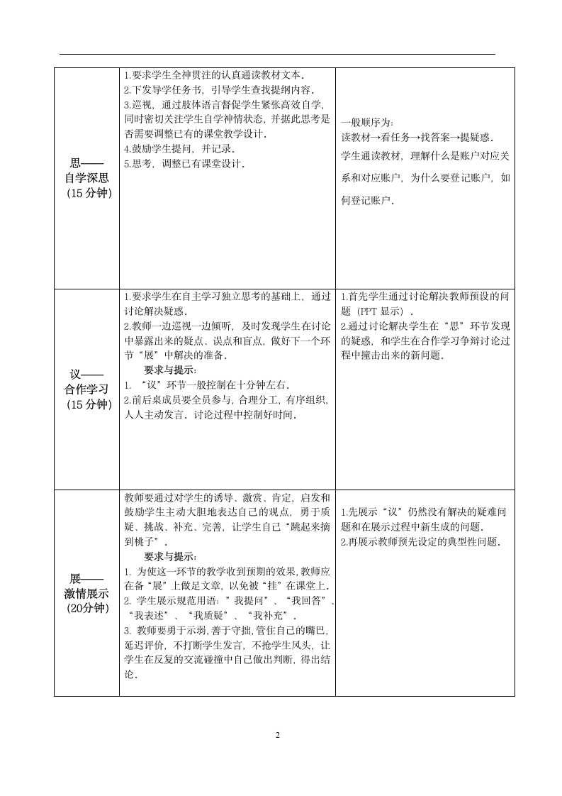 中职 《会计基础—会计认知》（机工版·2022）4.4登记账户 同步教案（表格式）.doc第2页