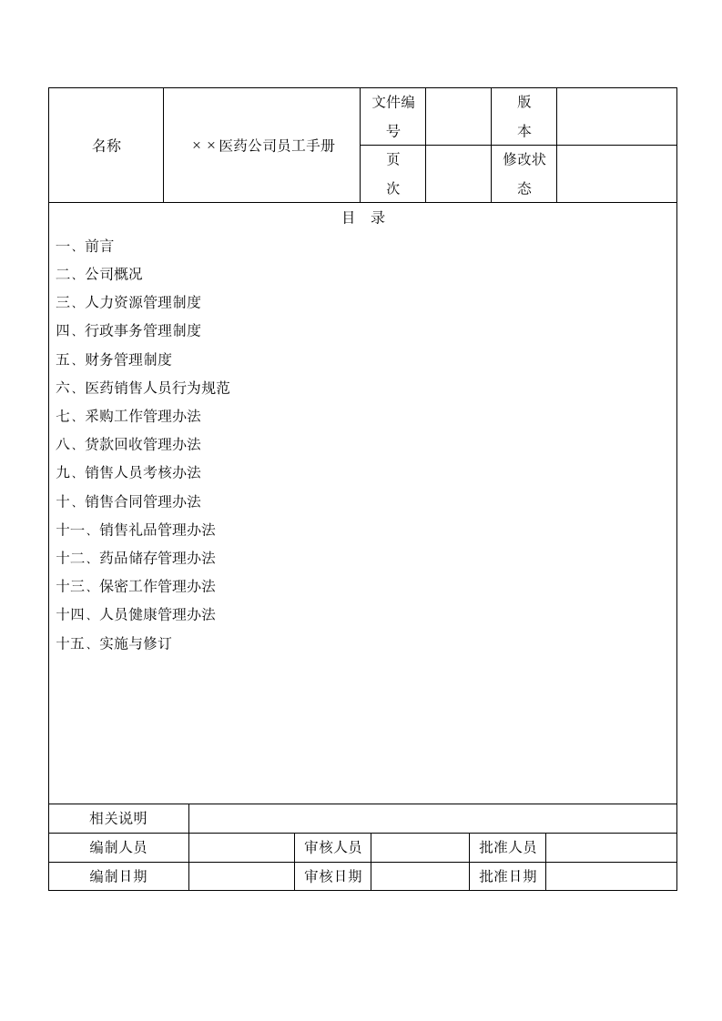 医药公司员工手册.doc第2页