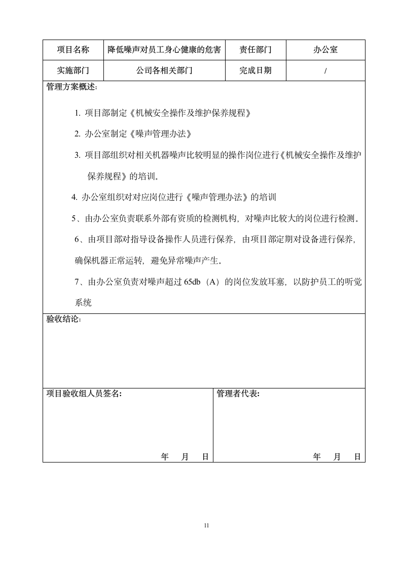 环境职业健康安全管理方案验收报告.doc第11页