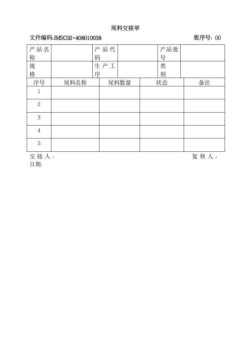 尾料管理规程范本.docx第3页