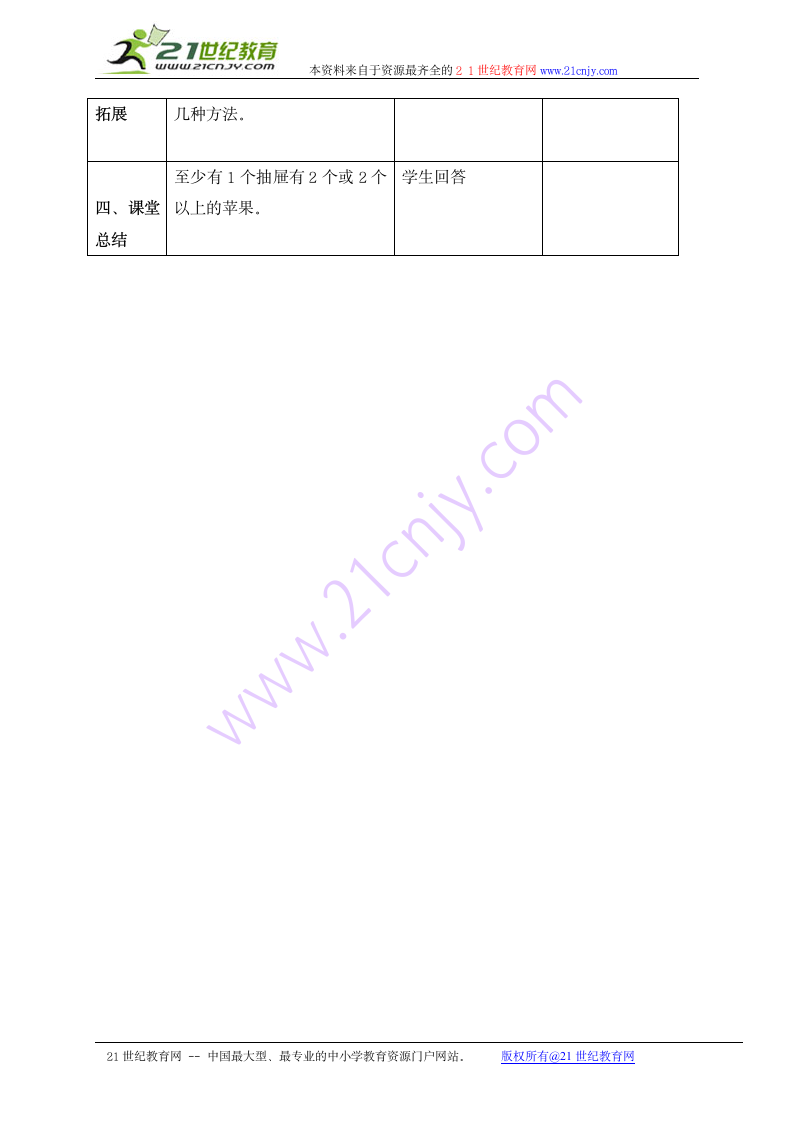 三年级数学上册教案 放苹果（沪教版）.doc第3页