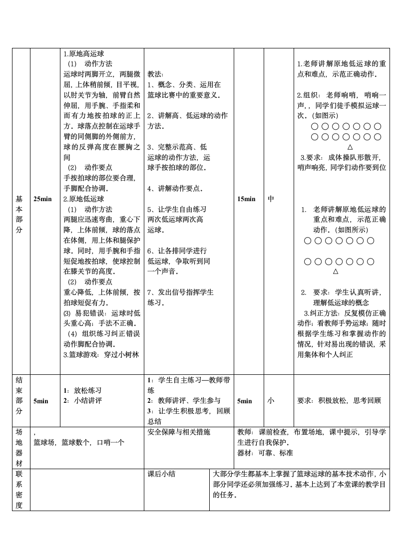 体育与健康 四年级-原地运球教案.doc第2页