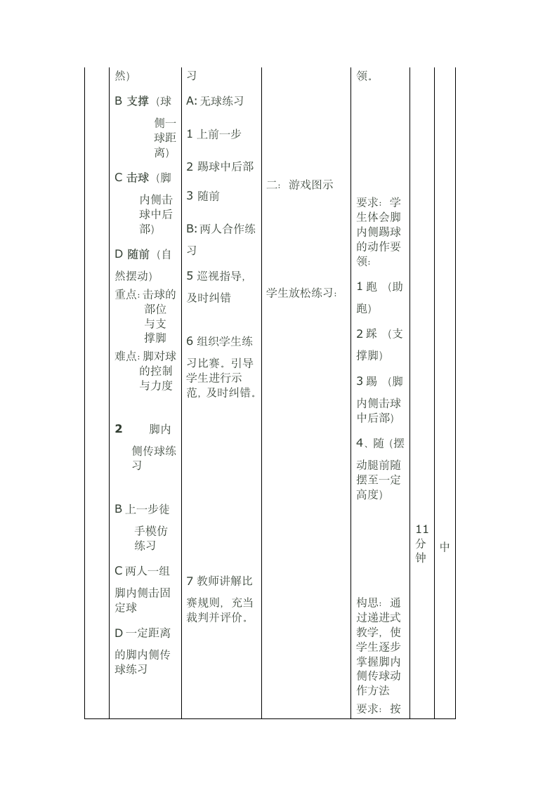 五年级体育教案 -脚内侧踢球全国通用.doc第5页