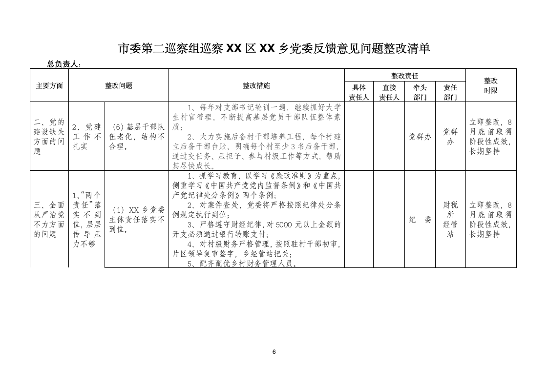 巡视反馈意见问题整改清单.docx第6页