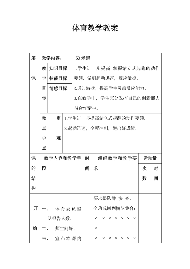 体育教案表格.doc第1页