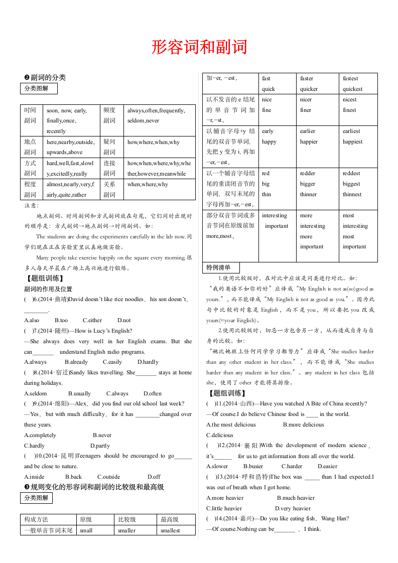 中考英语专项复习-形容词和副词.docx第2页