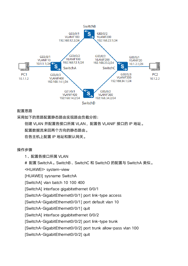 静态路由实现路由负载分担第2页