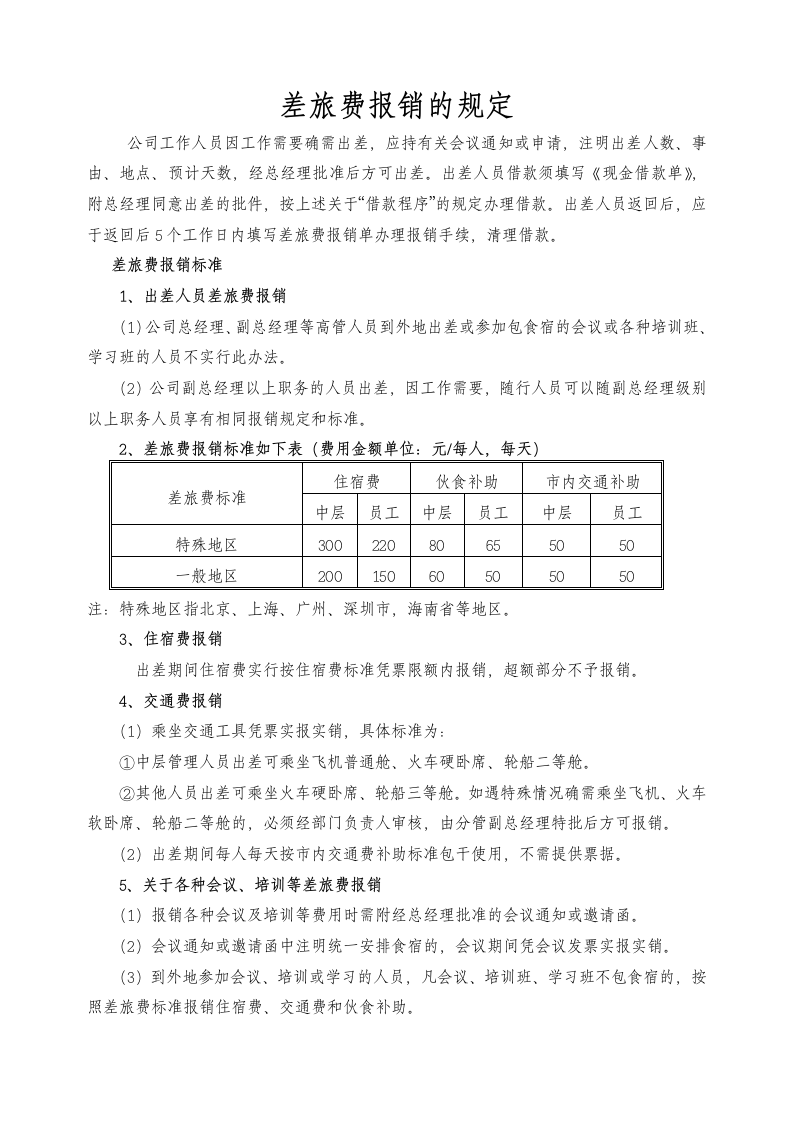 差旅费报销的规定.docx第1页