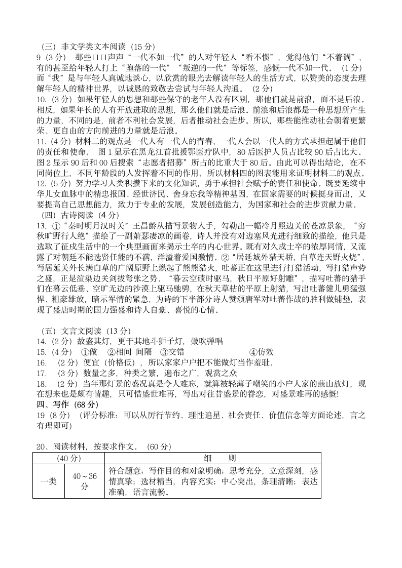 浙江省柯桥区2021年初中毕业生学业水平考试模拟（6月）语文试题（word版 含答案）.doc第10页