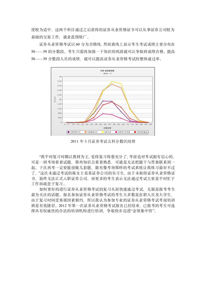 证券从业资格考试通过率分析第4页