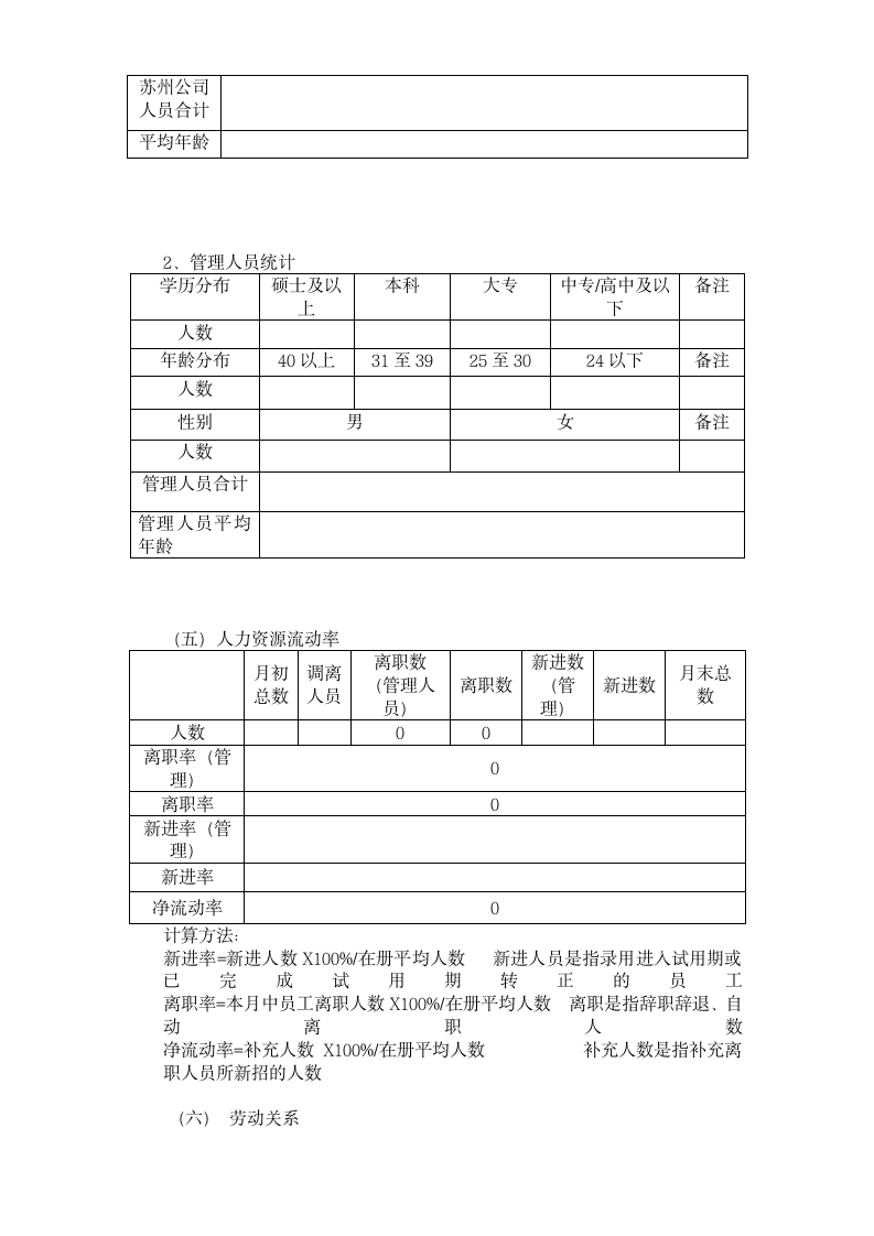 行政人事部月报表.doc第3页