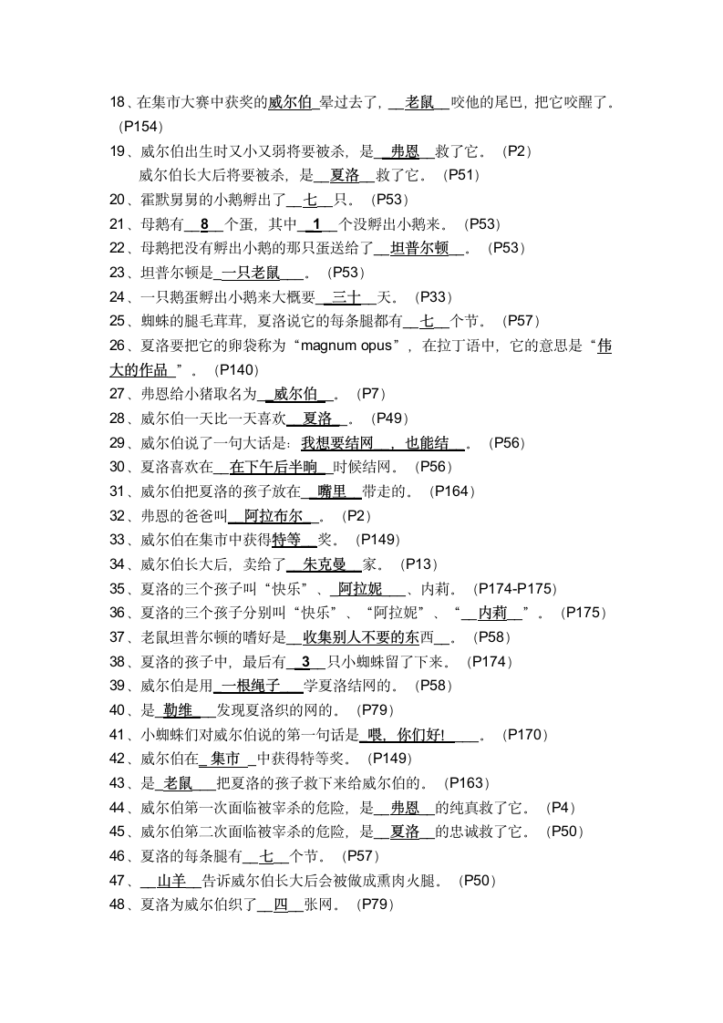 统编版三年级上册读书吧必读书《夏洛的网》导读、真题与自测.doc第12页