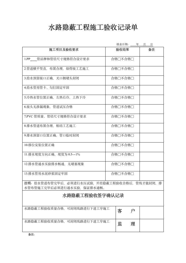 家装施工验收单.doc第4页