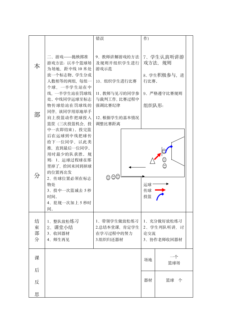 体育与健康 六年级 篮球单手肩上单手投篮教案.doc第3页